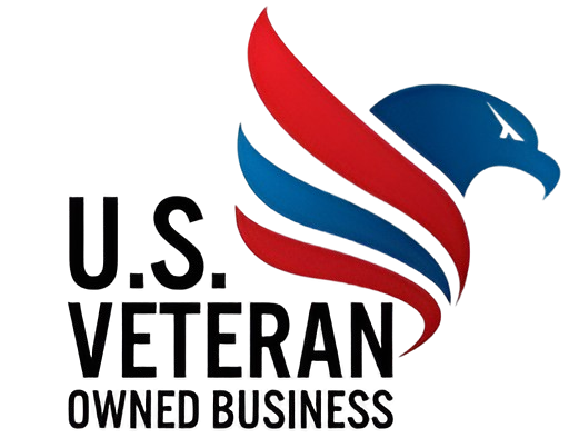 U.S. Veteran Owned Business badge - DRAFTeeze window draft stopper proudly veteran owned