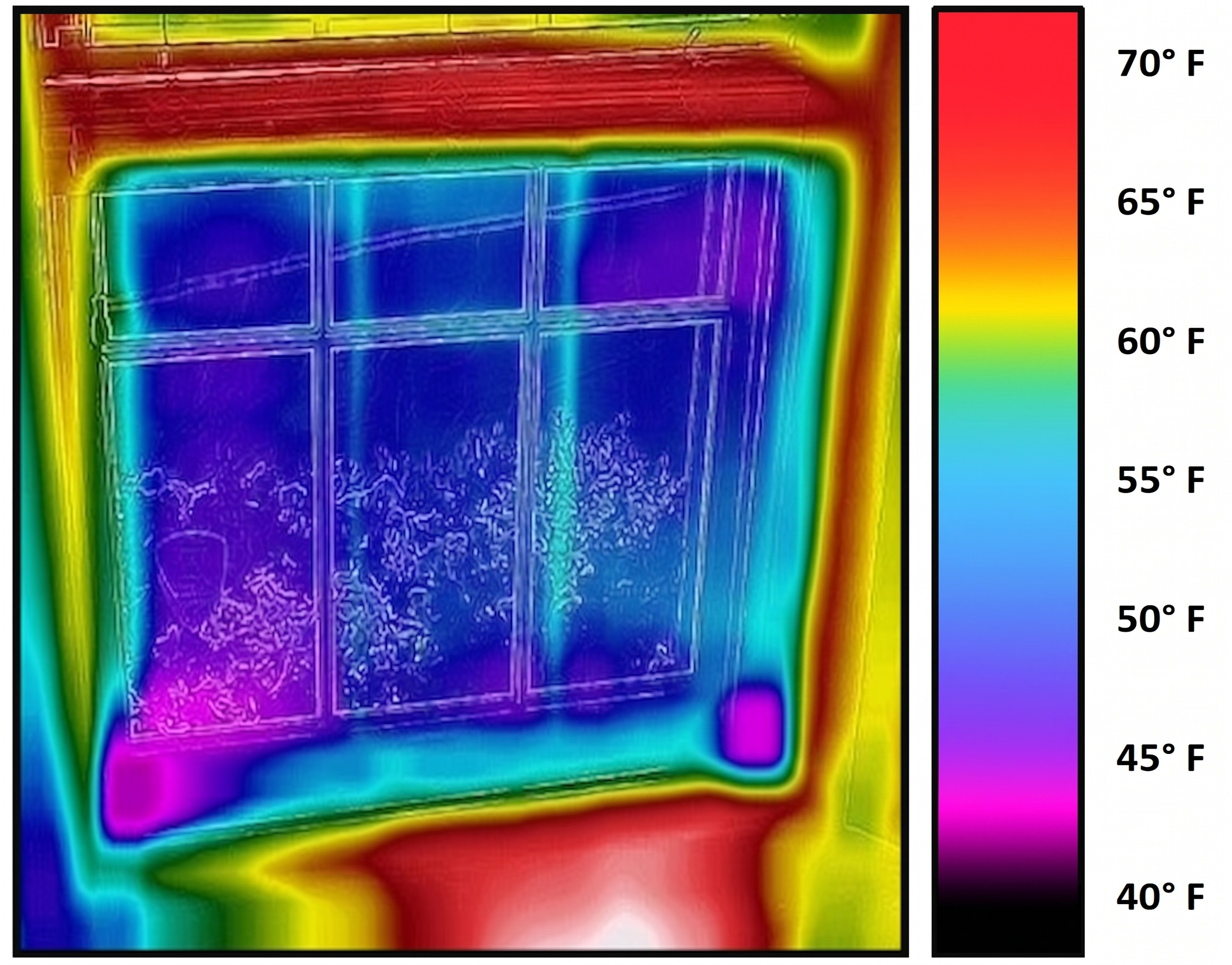 FLIR Infrared image after DRAFTeeze installation