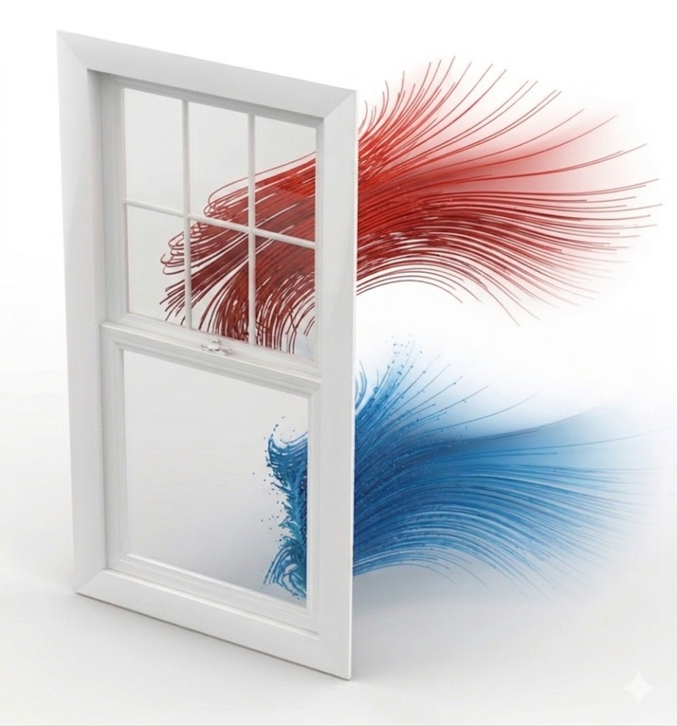 Hot and cold airflow stopped after DRAFTeeze™ window draft stopper was installed on crescent lock window